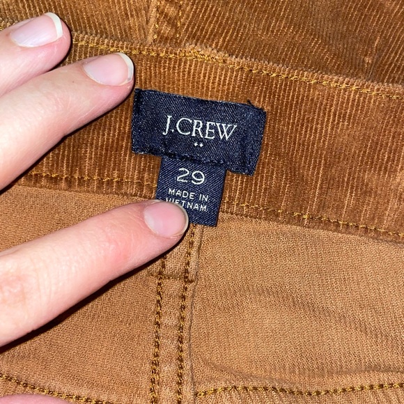 J. Crew Tan/brown Corduroy Trousers pants size 29 - Picture 3 of 3